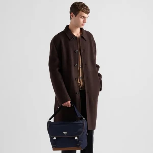프라다 남성 리나일론 메신저 백 2VD052 - Prada Mens Black Messen… - 1