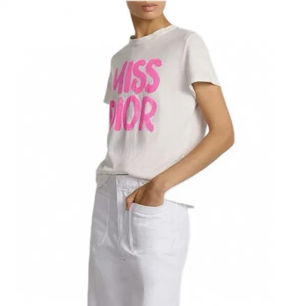 디올 여성 라운드 티셔츠 - Dior Womens Round Tshirt - dic5260… - 1