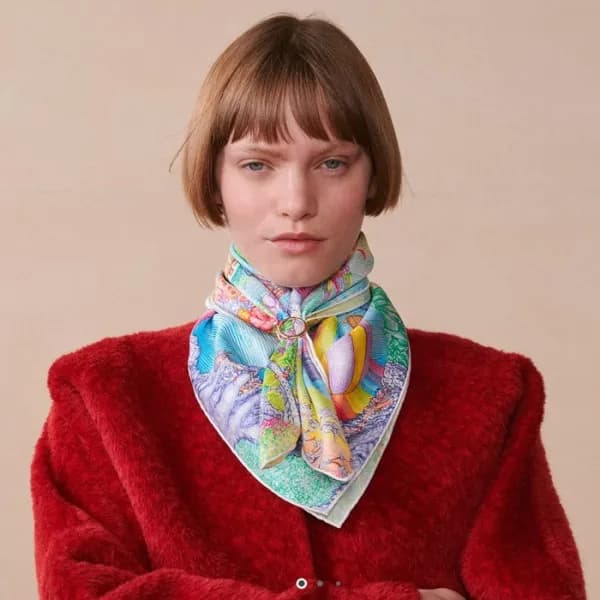 에르메스 여성 실크 스카프 - Hermes Womens Silk Scarf - acc448… - 1