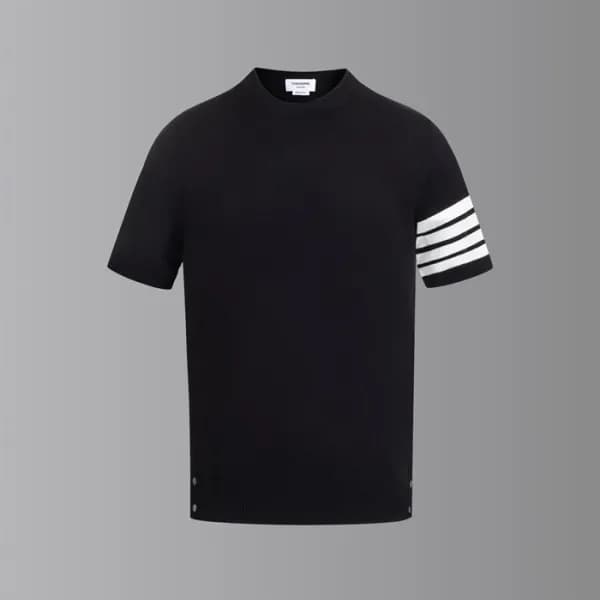 톰브라운 남성 라운드 반팔티 - Thom Browne Mens Round Tshirts -… - 1