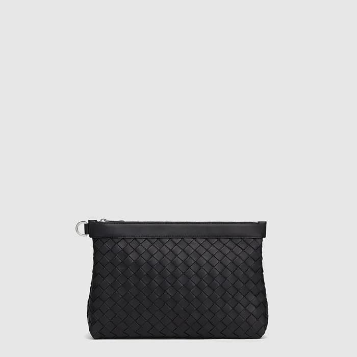 보테가베네타 남성 미디엄 인트레치아토 프리즘 파우치 - Bottega Veneta Mens… - 1