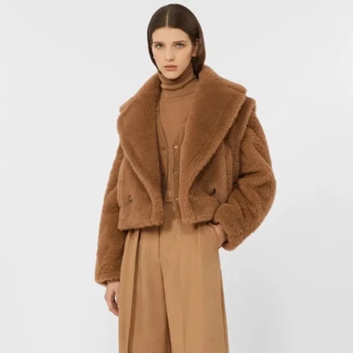 막스마라 여성 테디베어 아이콘 코트 크롭 - Maxmara Womens Teddy Bear… - 1