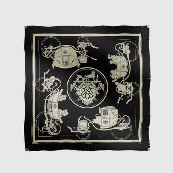 에르메스 남성 실크 스카프 - Hermes Mens Silk Scarf - acc7455x - 1