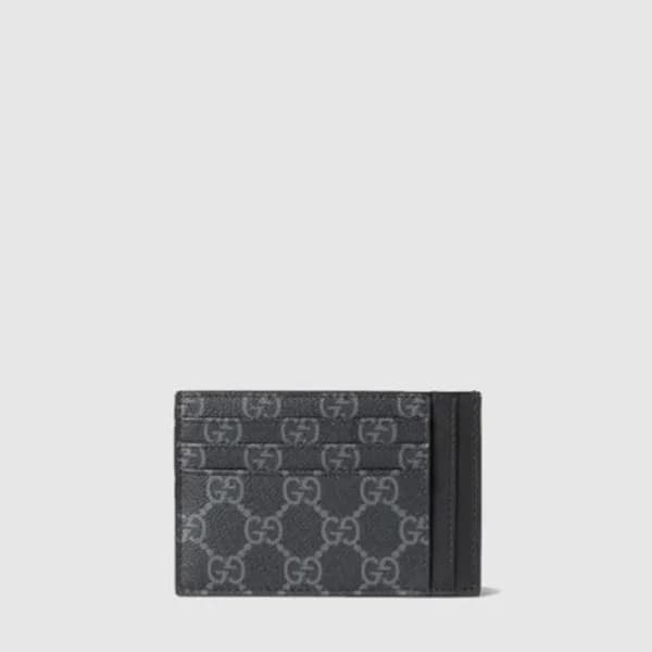 구찌 남성 GG 엠블럼 카드 케이스 - Gucci Mens GG Emblem Card Ca… - 1