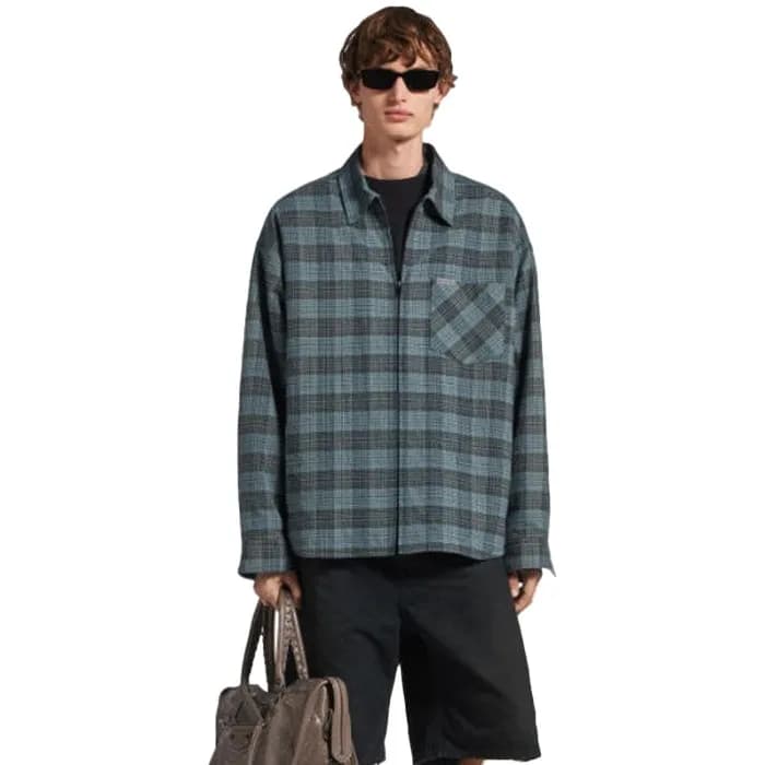 발렌시아가 남성 패딩 오버셔츠 - Balenciaga Mens Padded Overshirt - bac16615x
