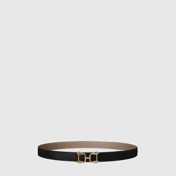 에르메스 여성 아라베스크 벨트 버클 리버서블 가죽 스트랩 - Hermes Womens Arabesque Belt Buckle Reversible Leather Strap - bel664x - 1