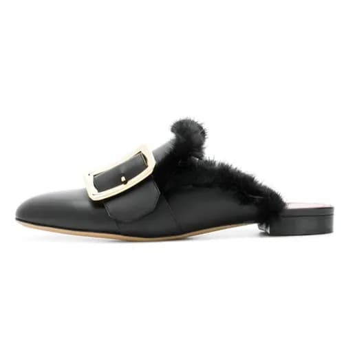 BALLY 2018 LADIES LERTHER SLIPPER - 발리 레더 여성 슬리퍼 B… - 1