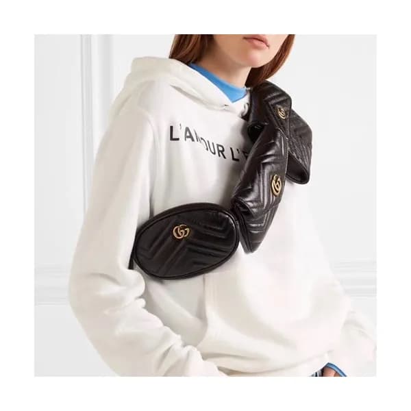 Gucci Marmont Matlase Belt Bag, - 구찌 마몬트 마틀라세 벨트백 … - 1