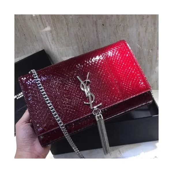 Saint Laurent Women Tassel Chain Satchel Shoulder … - 1