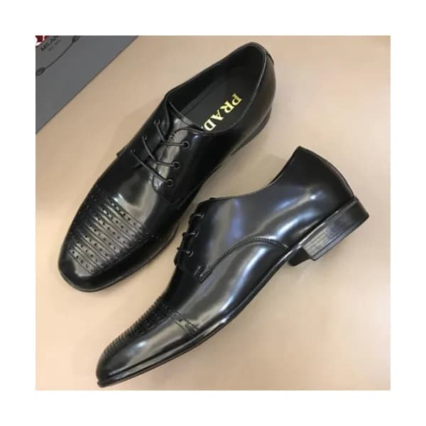 PRADA 2018 MENS LEATHER OXFORD - 프라다 남성 레더 옥스퍼드 P… - 1