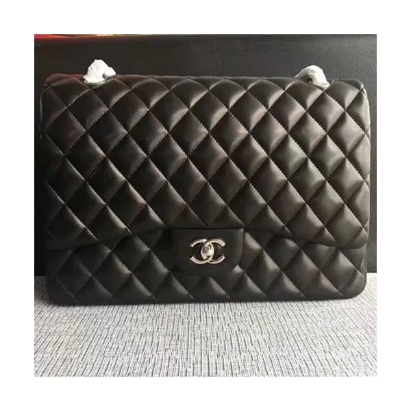 Chanel Women Leather Chain Tote Shoulder Bag,33CM … - 1