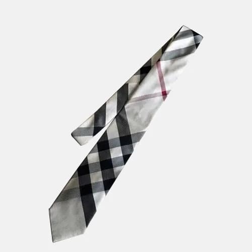 BURBERRY MENS NECKTIE BROWN - 버버리 남성용 넥타이 브라운-… - 1
