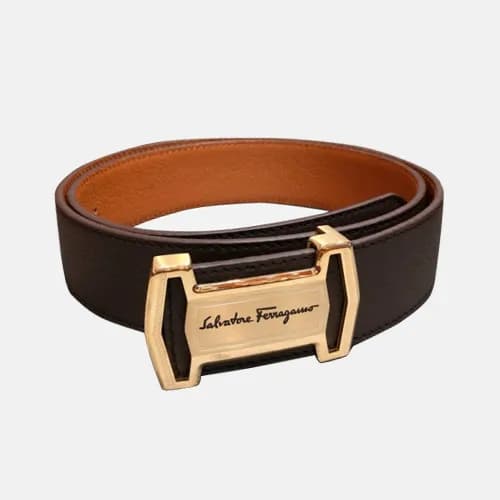 Salvatore Ferragamo 2019 Mens Box Logo Togo Leathe… - 1