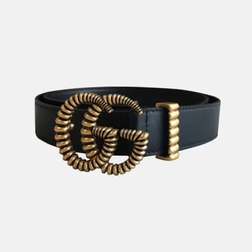 Gucci 2019 Ladies Embellished GG Steel Buckle Leat… - 1