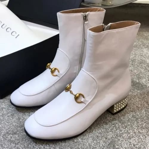 Gucci 2018 Ladies Horsbit Leather Ankle Boots - 구… - 1
