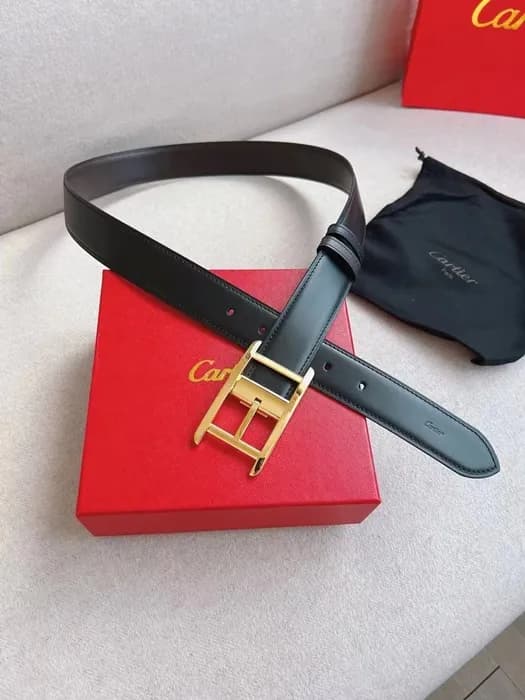 Cartier Mens Leather Belt - 까르띠에 남성용 레더 벨트 CARBT00… - 1