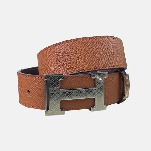 Hermes 2019 Mens Business Signature Logo Leather B… - 1