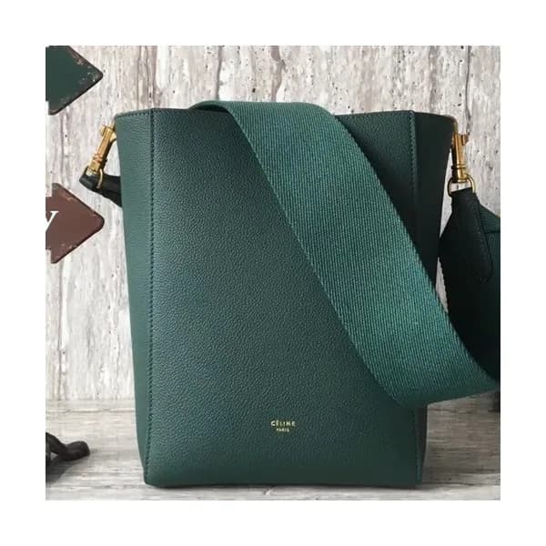 Celine Leather Sangle Small Shoulder Bag,25CM - 셀린… - 1