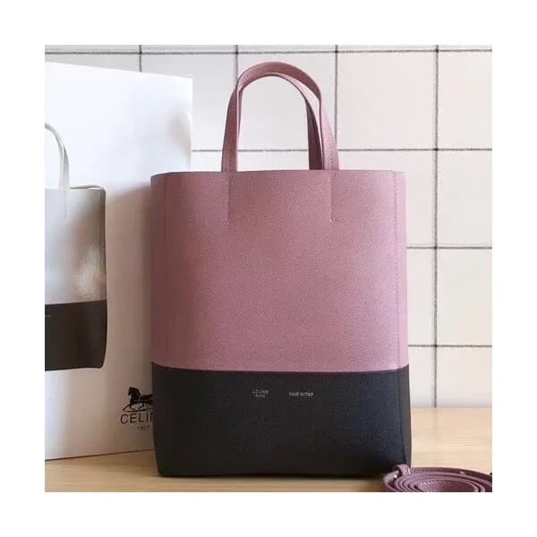 Celine Vertical Cabas Leather Tote Shoulder Bag,28… - 1