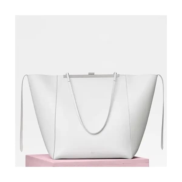 Celine Cabas Clasp Leather Tote Bag,30CM - 셀린느 카바스… - 1