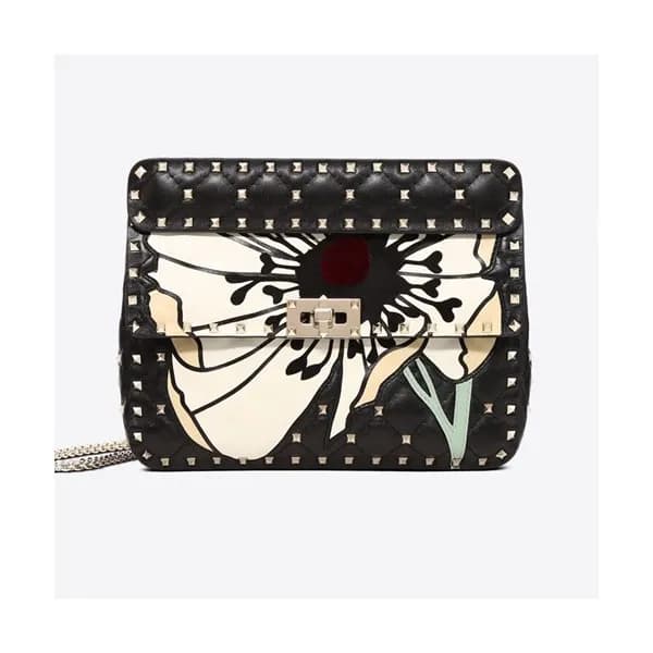 Valentino 2019 Leather Rockstud Spike Tote Shoudle… - 1