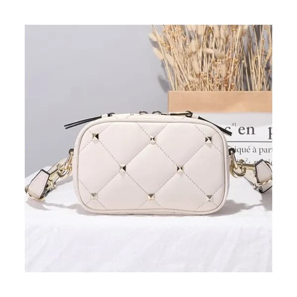 Valentino 2019 Leather Garavani Boomstud Camera Sm… - 1