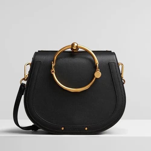 Chole 2019 Nile Large Leather Shoulder Bag, 24cm -… - 1