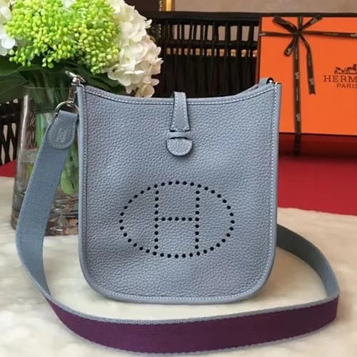 Hermes Evelyne Togo Leather Mini Shoulder Bag,17cm… - 1