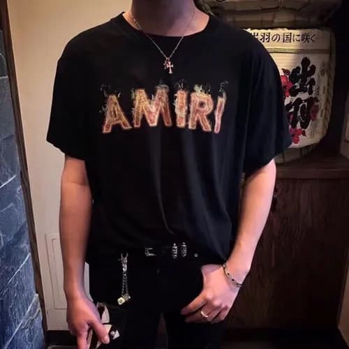 Amiri 2019 Mens Lost Boys Printing Cotton Short Sl… - 1