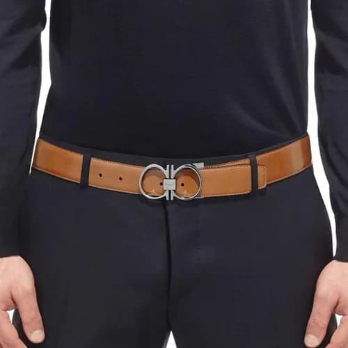 Salvatore Ferragamo 2019 Mens Leather Belt - 살바토레 … - 1