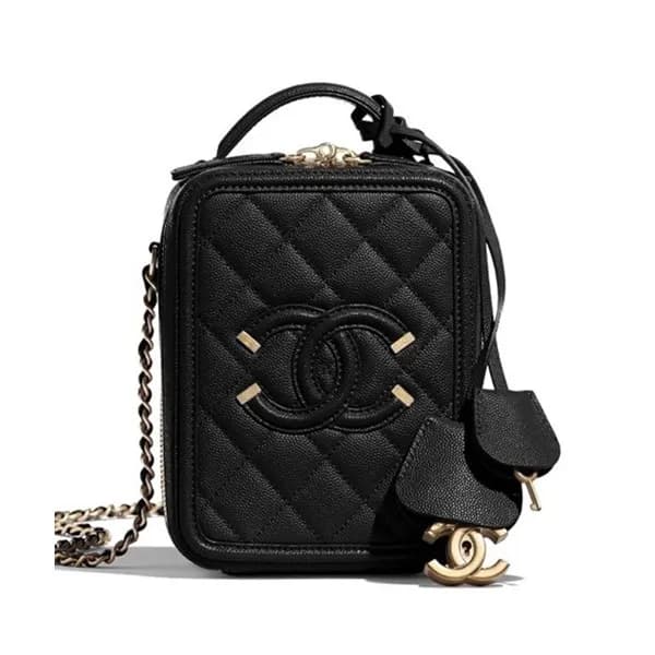 Chanel 2019 Woman Leather Tote Shoulder Bag,17CM -… - 1
