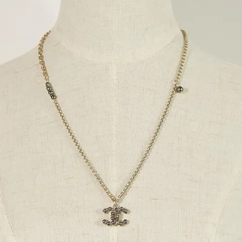 Chanel Yellow Glod Neck lace -샤넬 여성옐로우 골드 도금 목걸이 … - 1