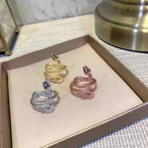 BULGARI Ring -불가리 여성용 18K 도금 골드 반지 BUL0060.컬러(옐로우…