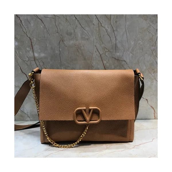 Valentino 2019 Leather Vsling Large Shoudler Bag,2… - 1