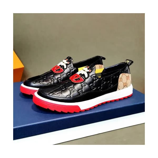 Gucci 2019 Mens Leather Slip On - 구찌 2019 남성용 레더 슬… - 1