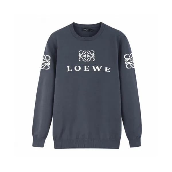 Loewe 2019 Mens Logo Crew-neck Wool Sweater - 로에베… - 1