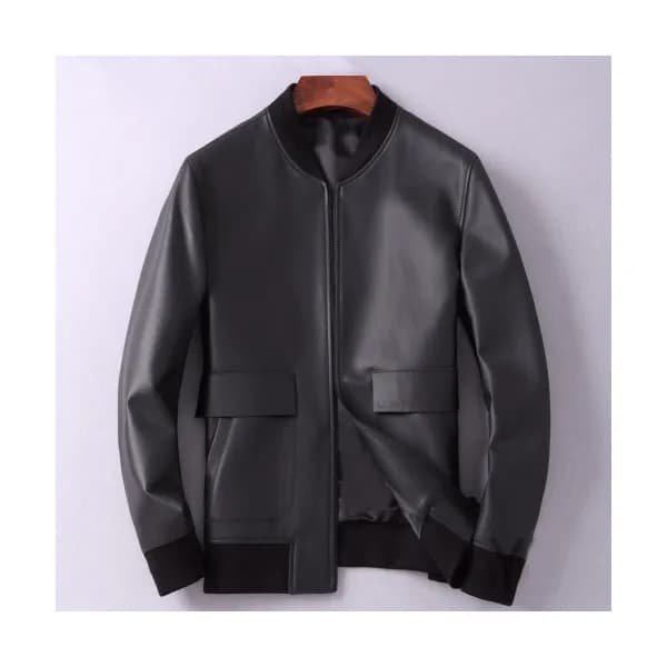 Louis vuitton 2019 Mens Logo Leather Jacket - 루이비통… - 1