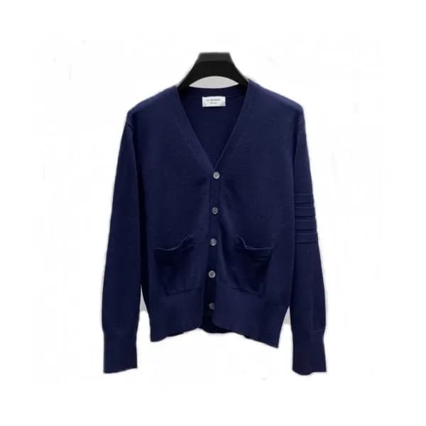 Thom Browne 2019 Mens Wool V-neck Cardigan - 톰브라운… - 1