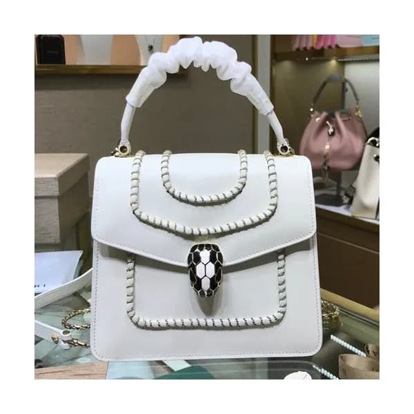 Bvlgari 2019 Serpenti Chain Tote Shoulder Bag,18CM… - 1