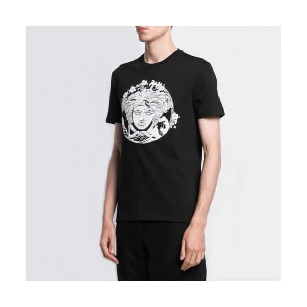 [베르사체]Versace 2020 Mens Logo Silket Short Sleeved … - 1
