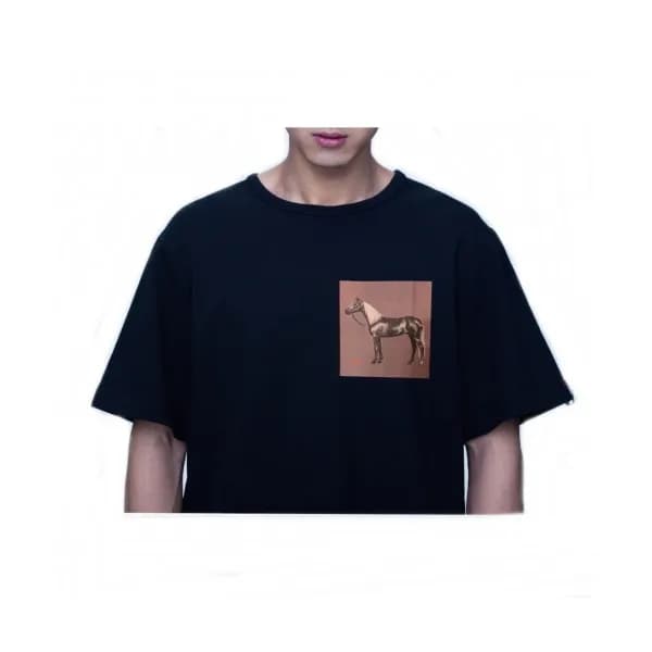 Hermes 2020 Mens Crew-neck Silket Short Sleeved Ts… - 1