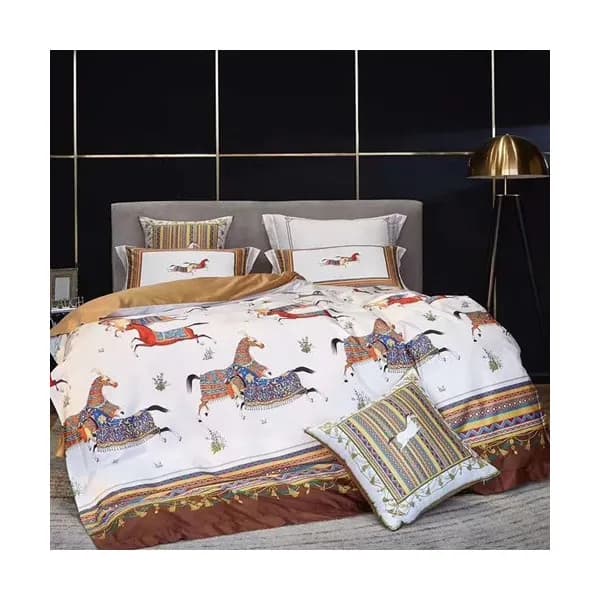 Hermes 2020 Supima Cotton Bedding 4 Set - 에르메스 202… - 1