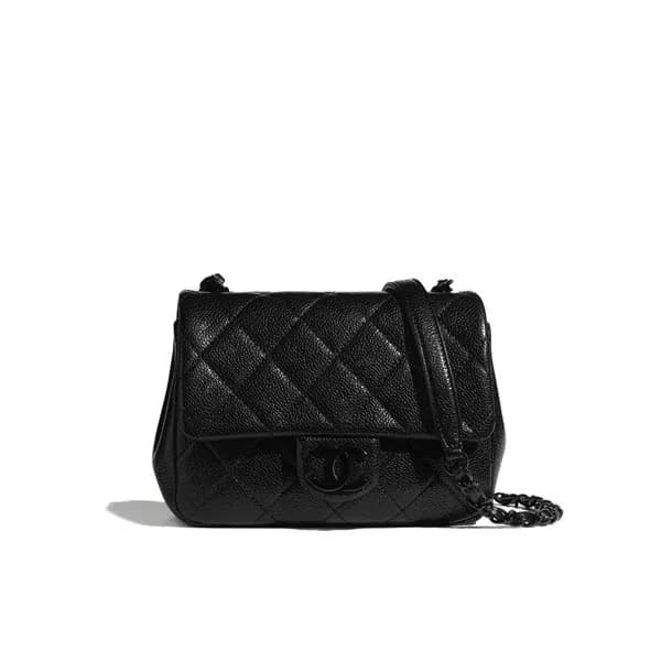 Chanel 2020 Leather Chain Shoulder Cross Bag,19CM … - 1