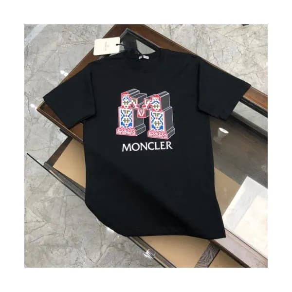[매장판]Moncler 2020 Mens Logo Silket Crew-neck Short… - 1