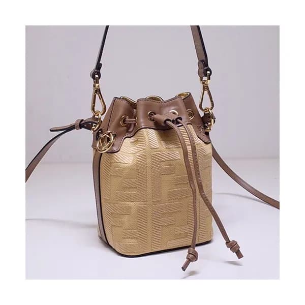 Fendi 2020 Mon Tresor Bucket Tote Shoulder Bag ,18… - 1