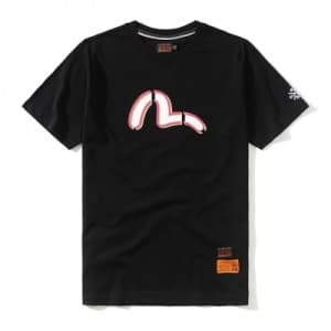 [에비수]Evisu 2021 Mens Evisukuro Cotton Short Sleeve…