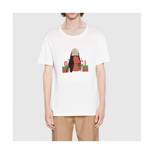 Gucci Mm/Wm Logo Short Sleeved Tshirts White - 구찌… - 1
