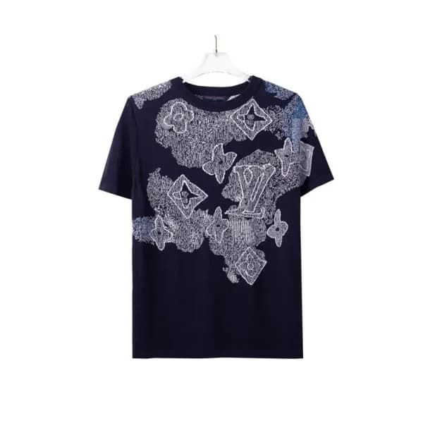 Louis vuitton Mm/Wm Logo Short Sleeved Tshirts Bl… - 1