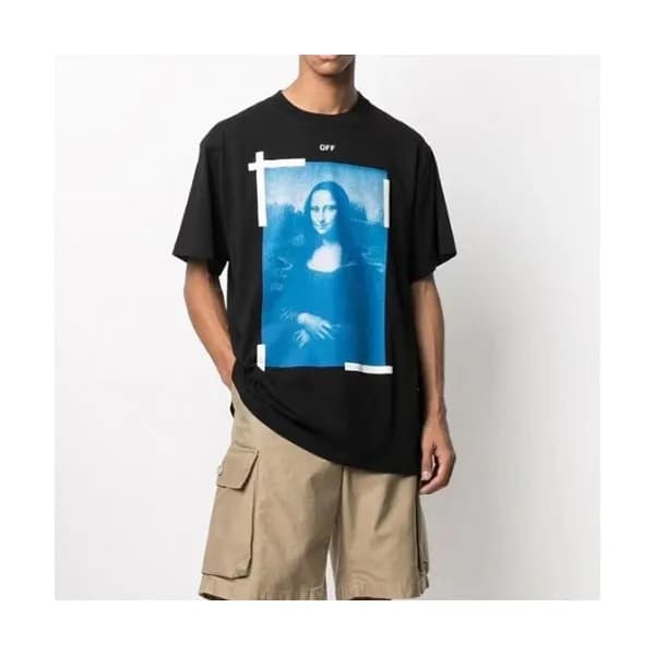 Off-white Mm/Wm Printing Logo Crew - neck Cotton … - 1