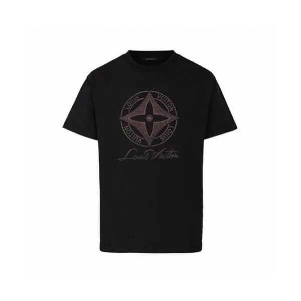 Louis vuitton Mm/Wm Logo Short Sleeved Tshirts Bl… - 1